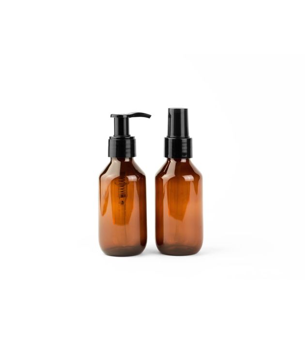 Amber duo refillable bottles